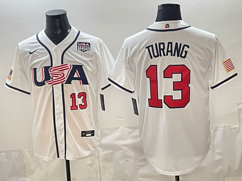 Men 2026 World cup white MLB Nike jersey 0083->->MLB Jersey